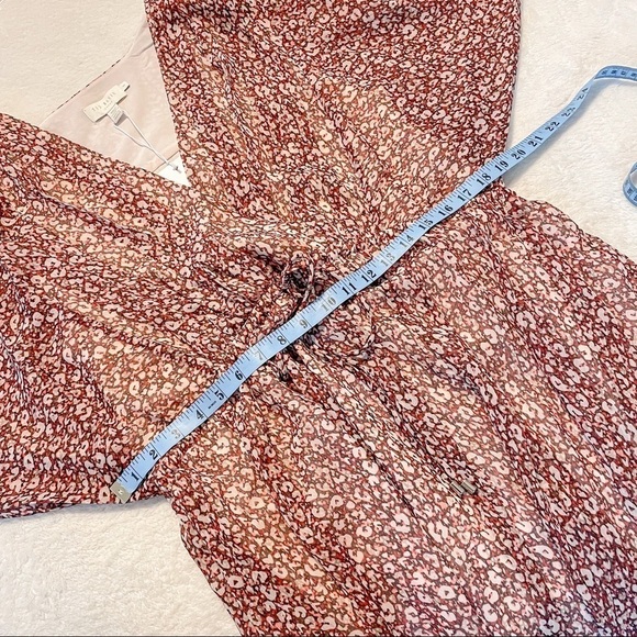 NWT Ted Baker Vallyy Boho Dress Draped Surplice V-Neck Long Sleeve Floral - Picture 12 of 16